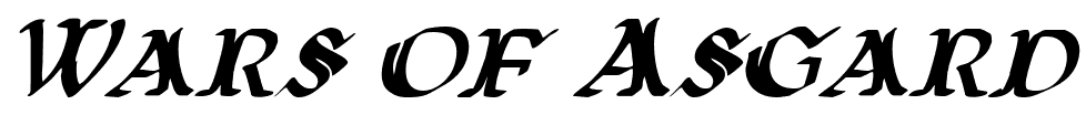 Wars of Asgard font