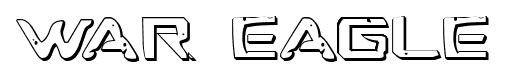 War Eagle font