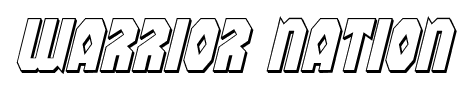 Warrior Nation font