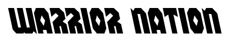 Warrior Nation font