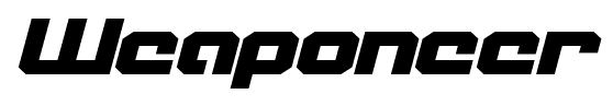 Weaponeer font
