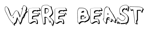 Were Beast font