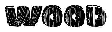 Wood font