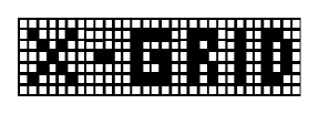 X-Grid font