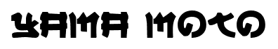 Yama Moto font