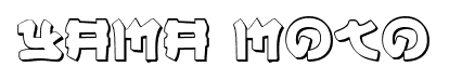 Yama Moto font