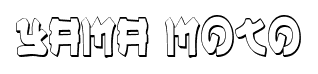 Yama Moto font