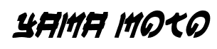 Yama Moto font