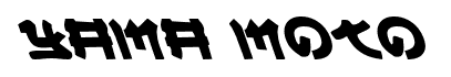 Yama Moto font