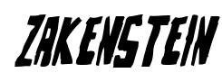 Zakenstein font