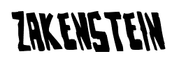 Zakenstein font
