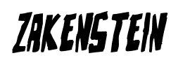 Zakenstein font