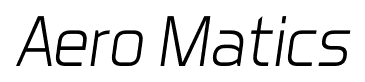 Aero Matics font