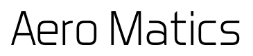 Aero Matics font