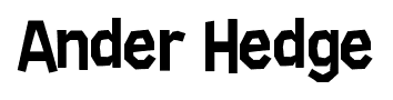 Ander Hedge font