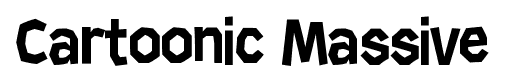 Cartoonic Massive font