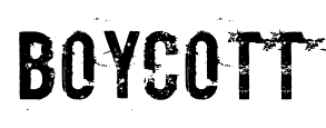 Boycott font