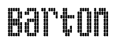 Barton & King Bus font
