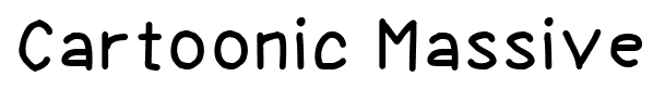 Cartoonic Massive font