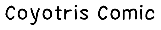 Coyotris Comic font