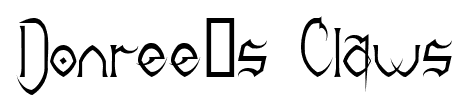 Donree’s Claws font