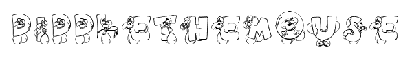 DiddleTheMouse font