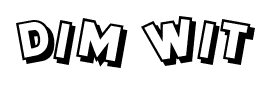 Dim Wit font