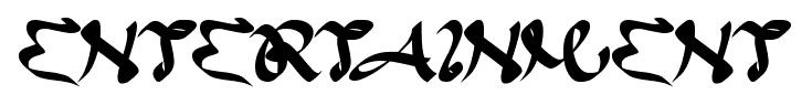 entertainment font