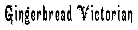Gingerbread Victorian font