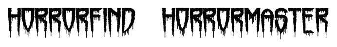 Horrorfind + Horrormaster font
