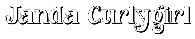 Janda Curlygirl font