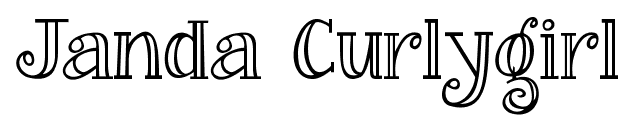 Janda Curlygirl font