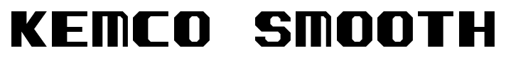 Kemco Smooth font