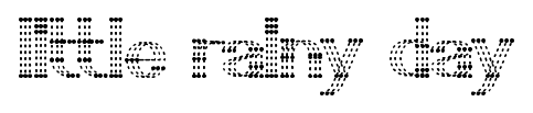 little rainy day font