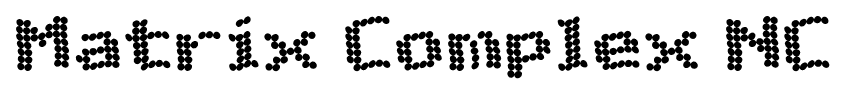 Matrix Complex NC font