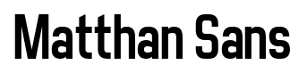 Matthan Sans font