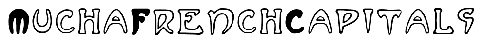MuchaFrenchCapitals font