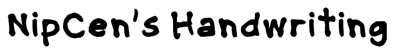 NipCen’s Handwriting font
