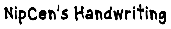 NipCen’s Handwriting font