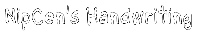 NipCen’s Handwriting font