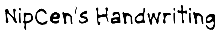 NipCen’s Handwriting font