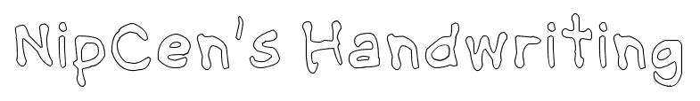 NipCen’s Handwriting font