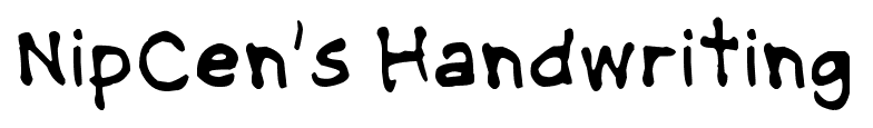NipCen’s Handwriting font
