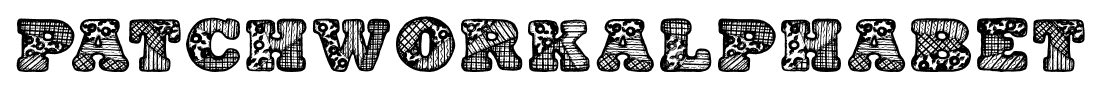 PatchworkAlphabet font
