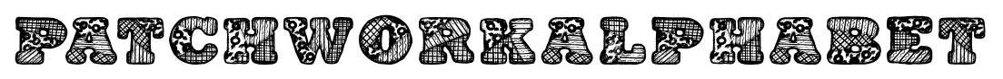 PatchworkAlphabet font