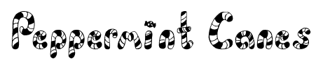 Peppermint Canes font