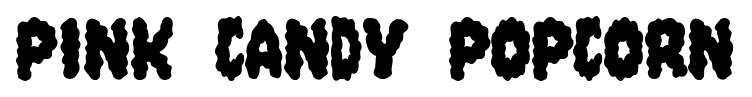 Pink Candy Popcorn font