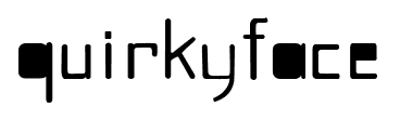 QuirkyFace font