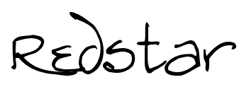 Redstar font