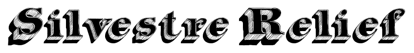 Silvestre Relief font